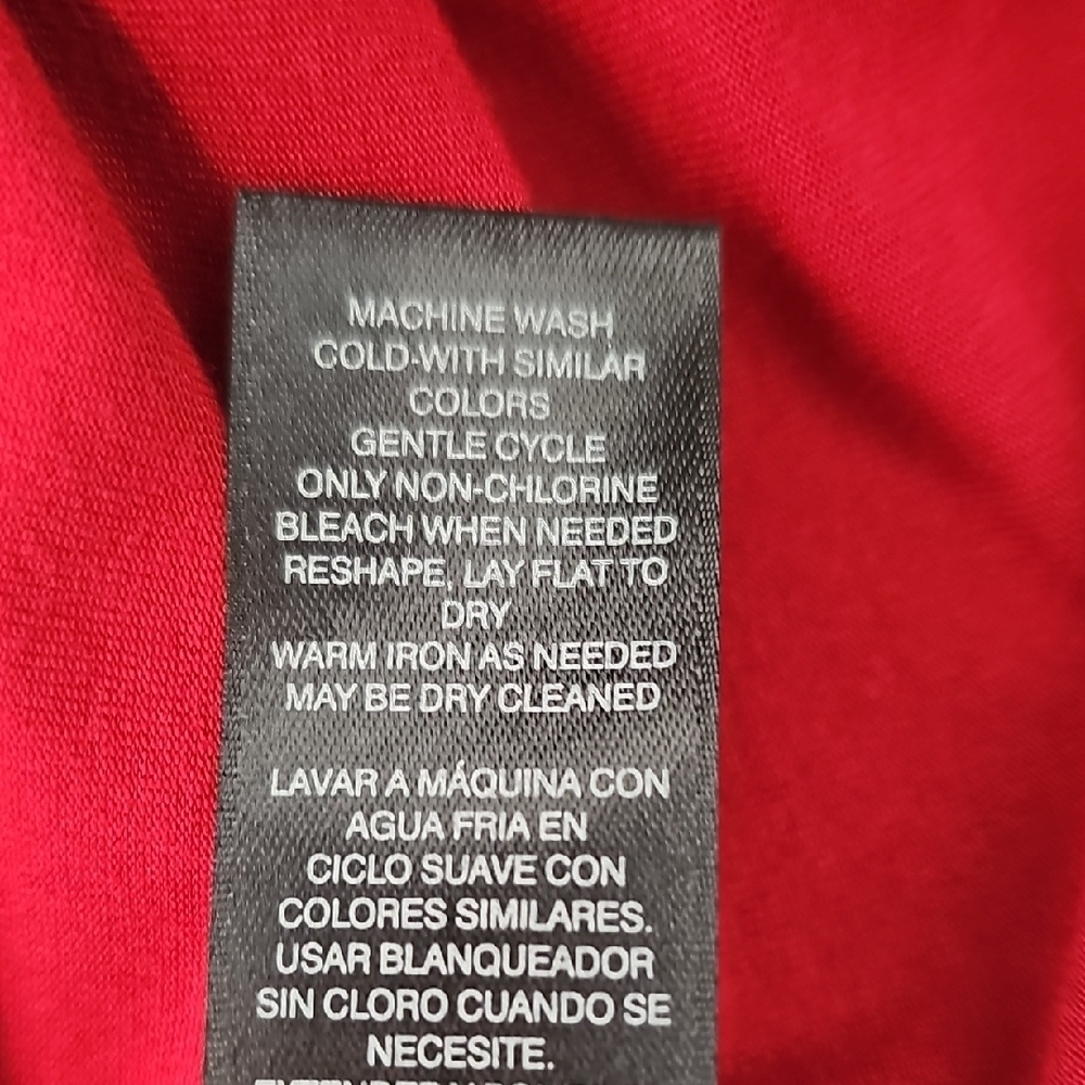 White House Black Market Red Short Sleeve Top - Picture 6 of 6